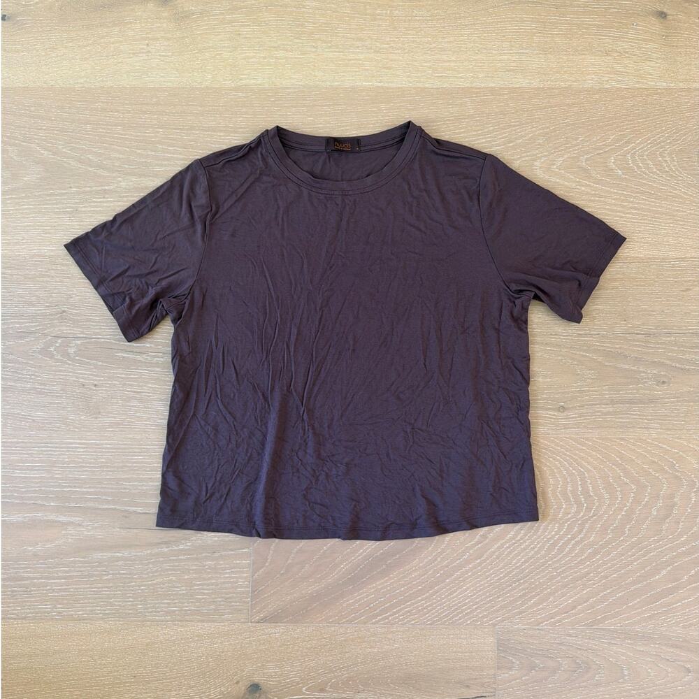 Nuuds Everyday Short Sleeve Tee Size M  Brown